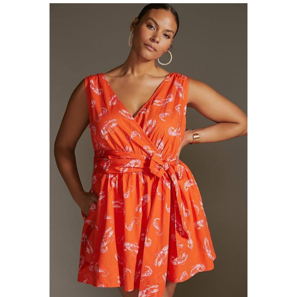 Maeve by Anthropologie Flirty Wrap Mini Dress size medium.